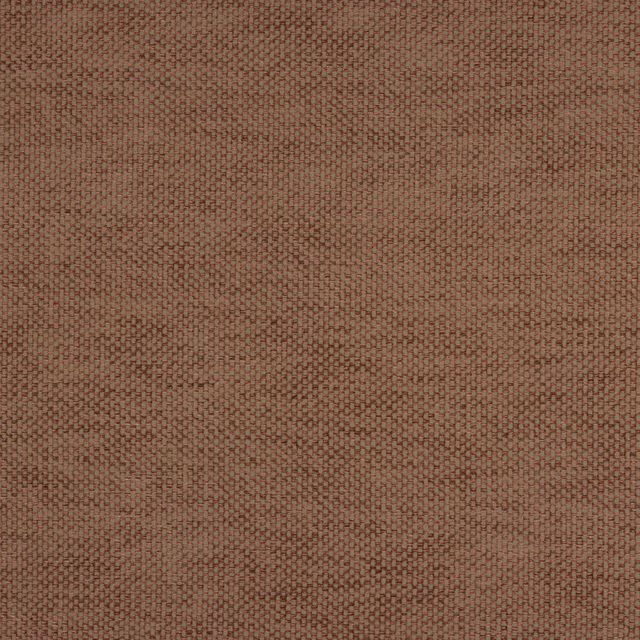 Close-up of a small coral terracotta checked woven fabric with a textured surface.