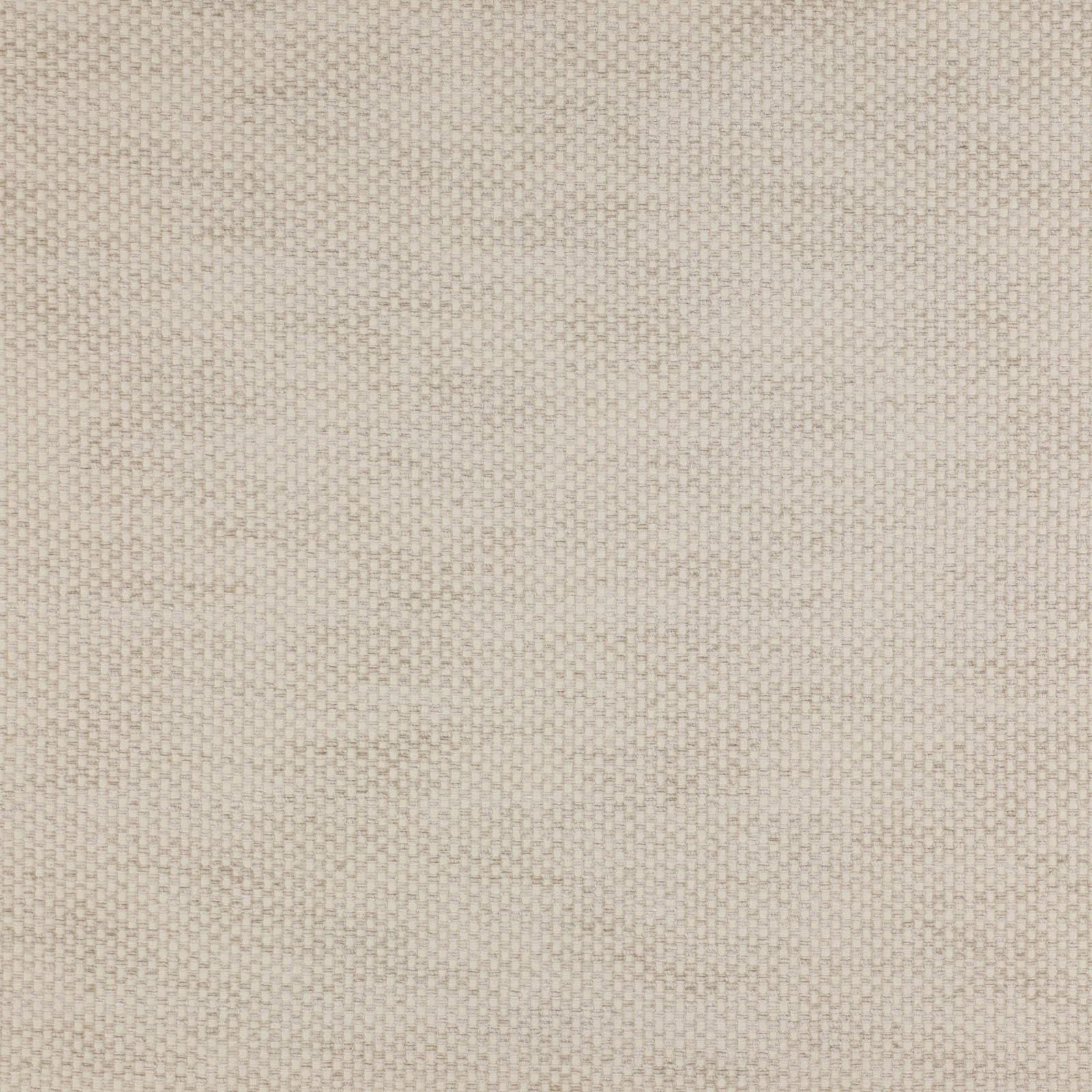 Close-up of warm cream woven fabric with a fine small-scale grid texture