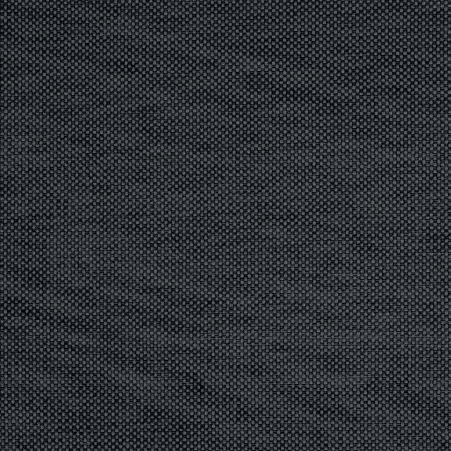 Close-up of a deep navy small-check woven fabric with fine textured surface