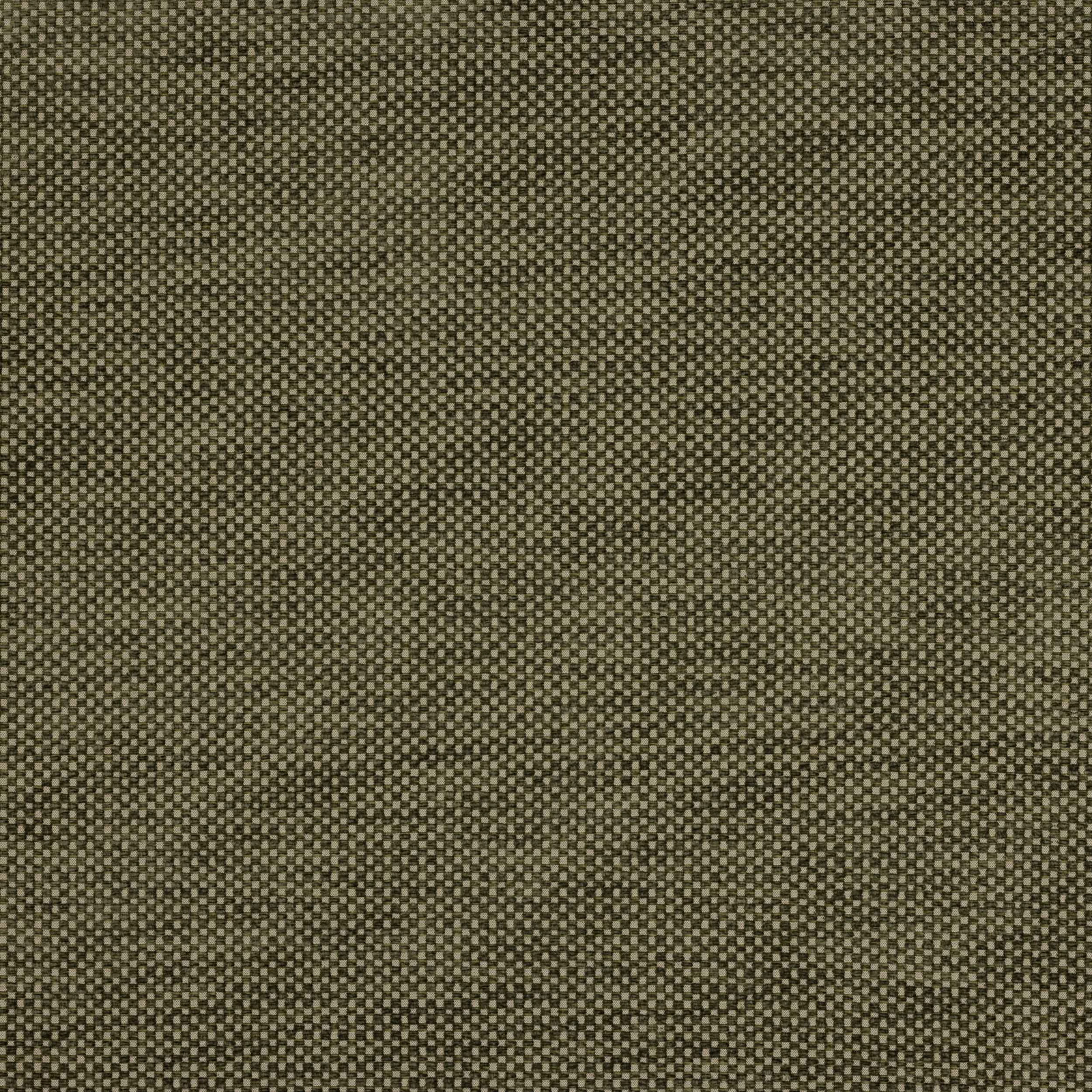 Small olive and khaki checked woven fabric with a tight textured grid