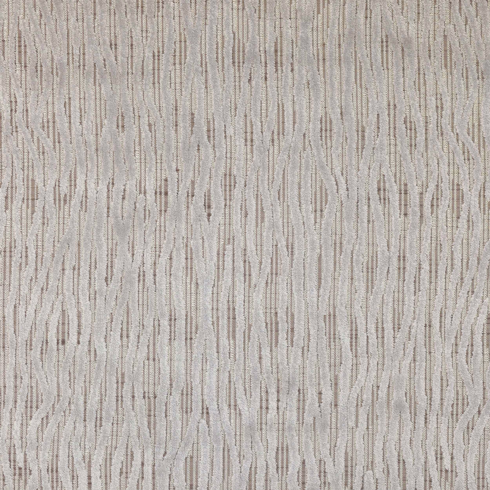 Pale silver and gold vertical strie fabric with fine irregular stripe texture