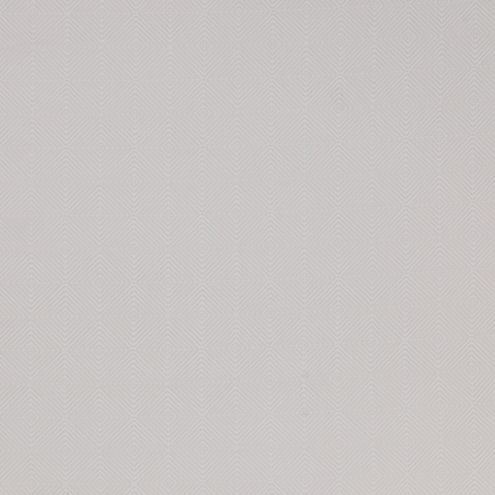 Pale ivory linen fabric with a subtle geometric diamond repeat and fine woven texture