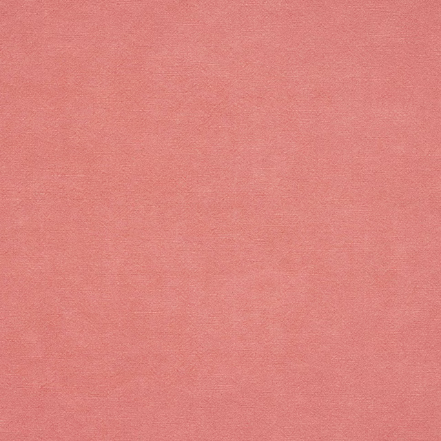 Soft coral pink plain woven fabric with a fine linen texture