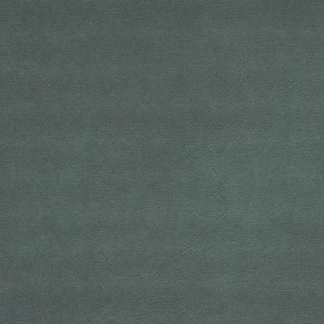 Muted forest green plain woven fabric with fine horizontal texture