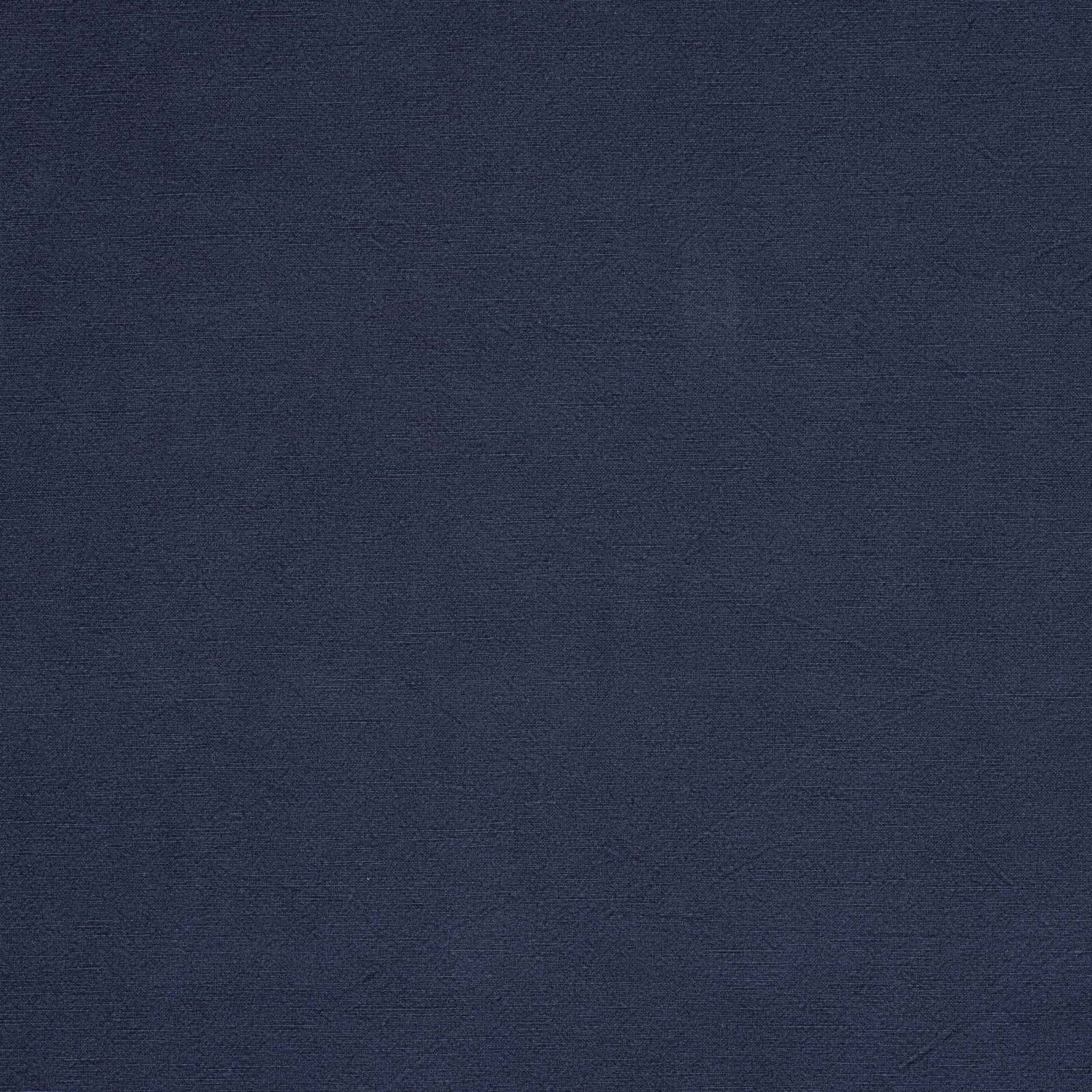 Deep navy plain woven fabric with a subtle cotton-linen texture