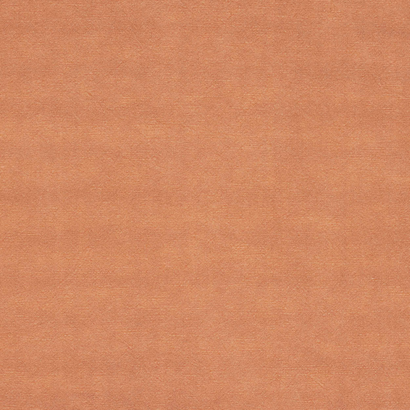 Plain apricot-orange woven fabric with fine slub texture