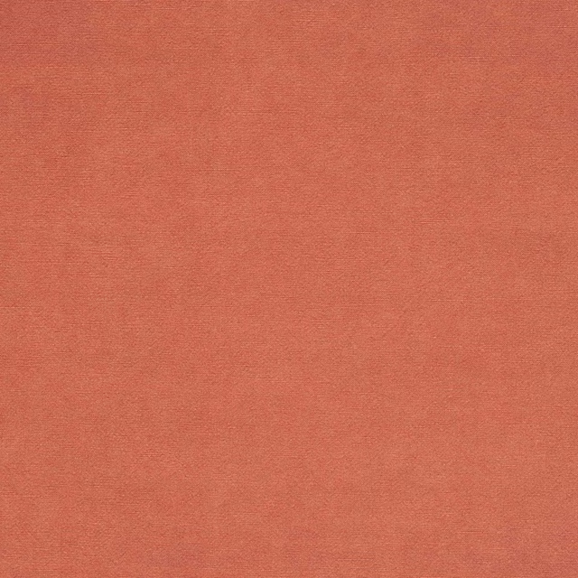 Plain paprika terracotta fabric with a subtle cotton-linen weave texture