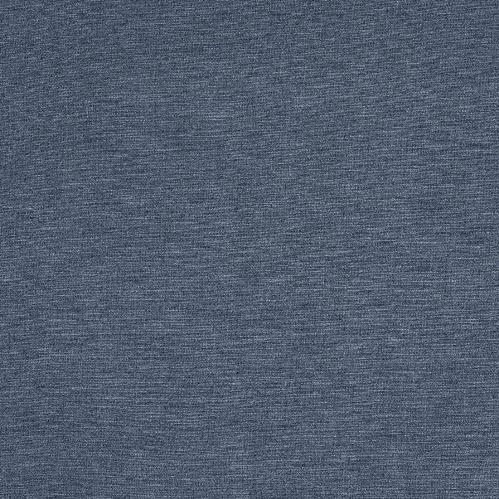 Muted petrol blue plain woven fabric with a fine natural texture