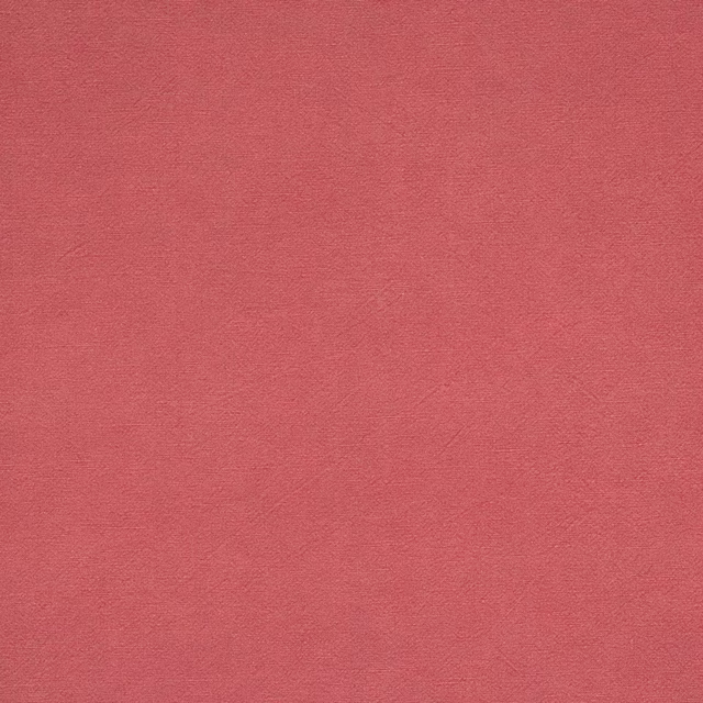 Coral pink plain woven fabric with fine linen texture
