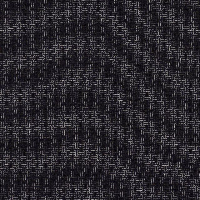 Close-up of ebony black woven fabric with fine pale textured flecks