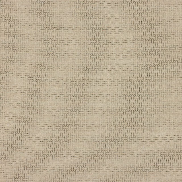 Soft sand beige woven fabric with a fine basket texture and subtle grid pattern