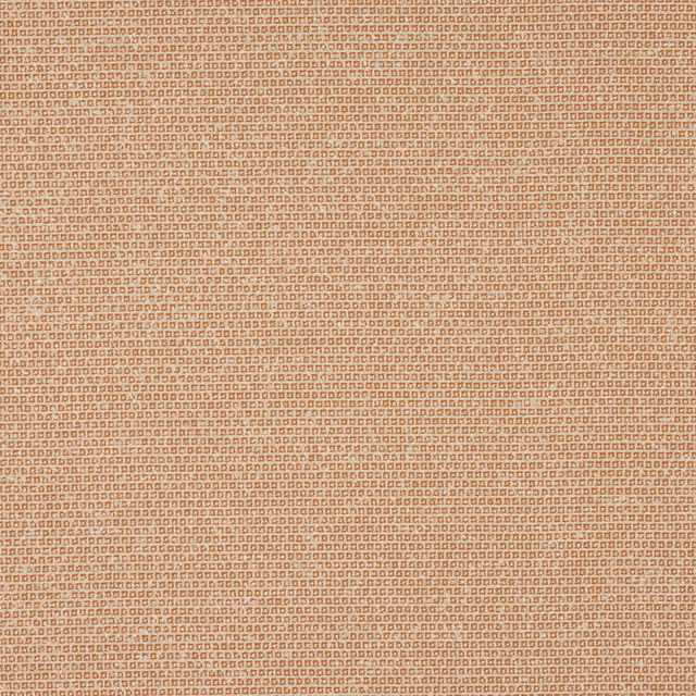 Close-up of a small geometric weave in warm copper and peach tones