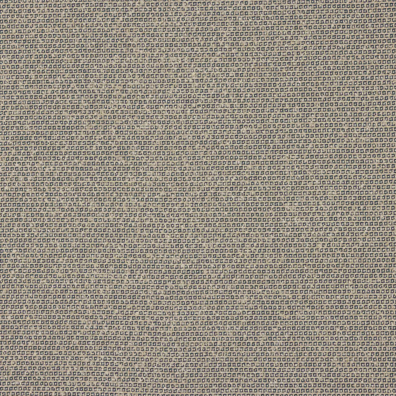Close-up of a muted marine blue woven fabric with fine linear texture