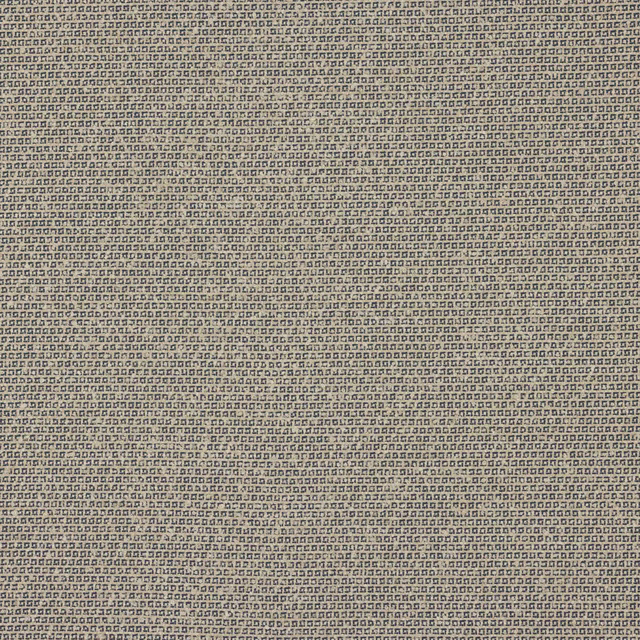 Close-up of a muted marine blue woven fabric with fine linear texture