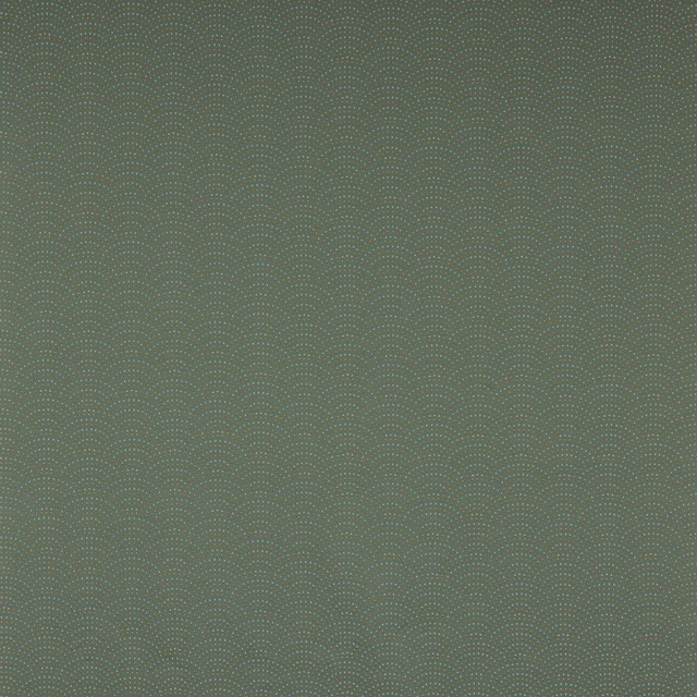 Muted sage green patterned fabric with tiny dotted damask repeat