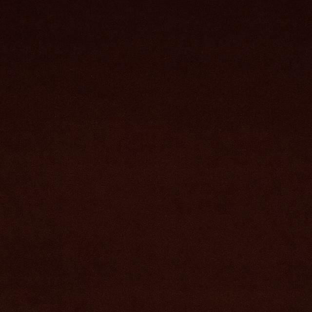 Dark chocolate brown plain-woven fabric swatch with a soft matte texture