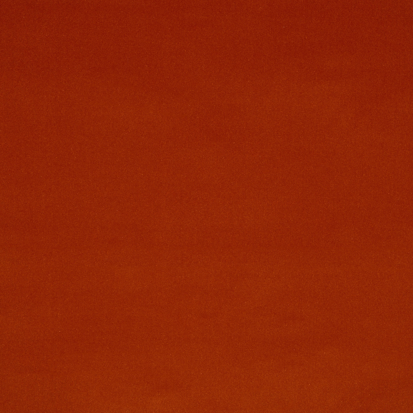 Plain burnt mandarine orange fabric swatch with a soft matte weave