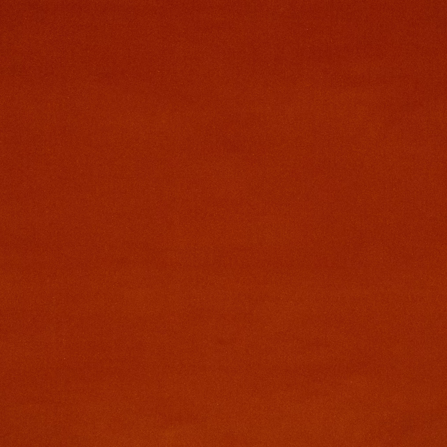 Plain burnt mandarine orange fabric swatch with a soft matte weave