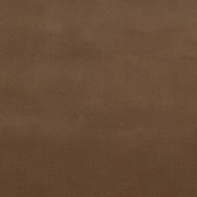 Close-up of warm cocoa taupe plain-woven fabric with a matte, even texture