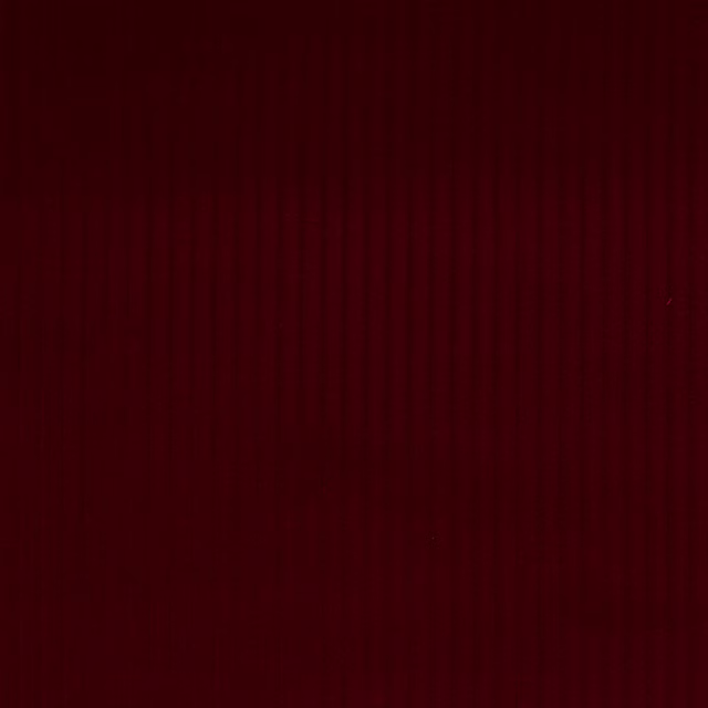 Deep cardinal red cotton fabric with fine vertical ribbed texture