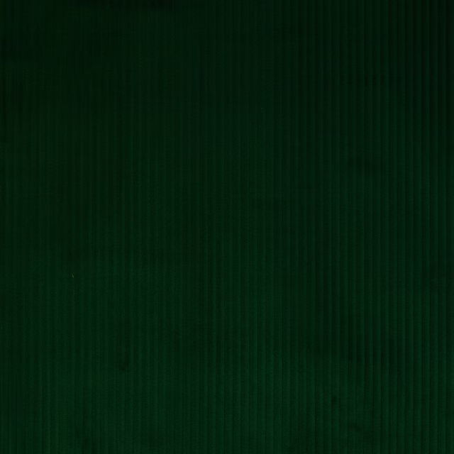 Deep emerald green woven fabric with fine vertical strié texture