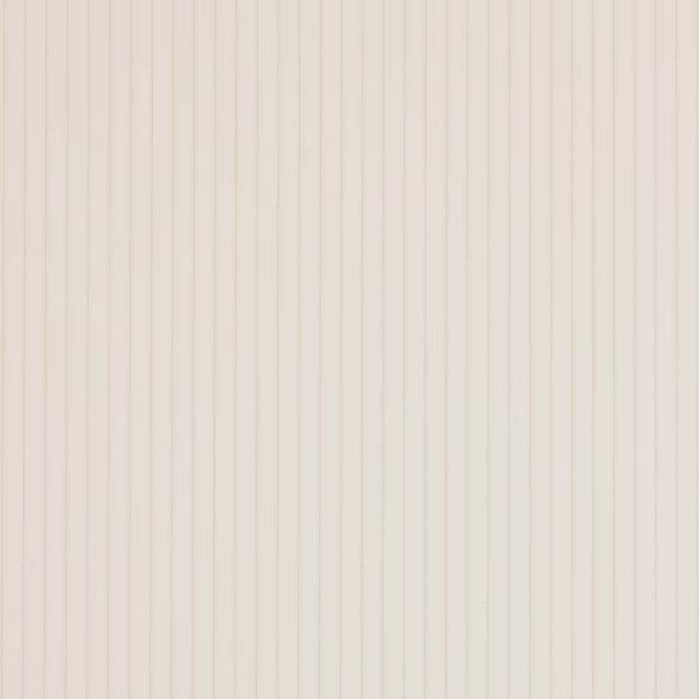 Ivory cotton stripe fabric with fine vertical pale beige lines