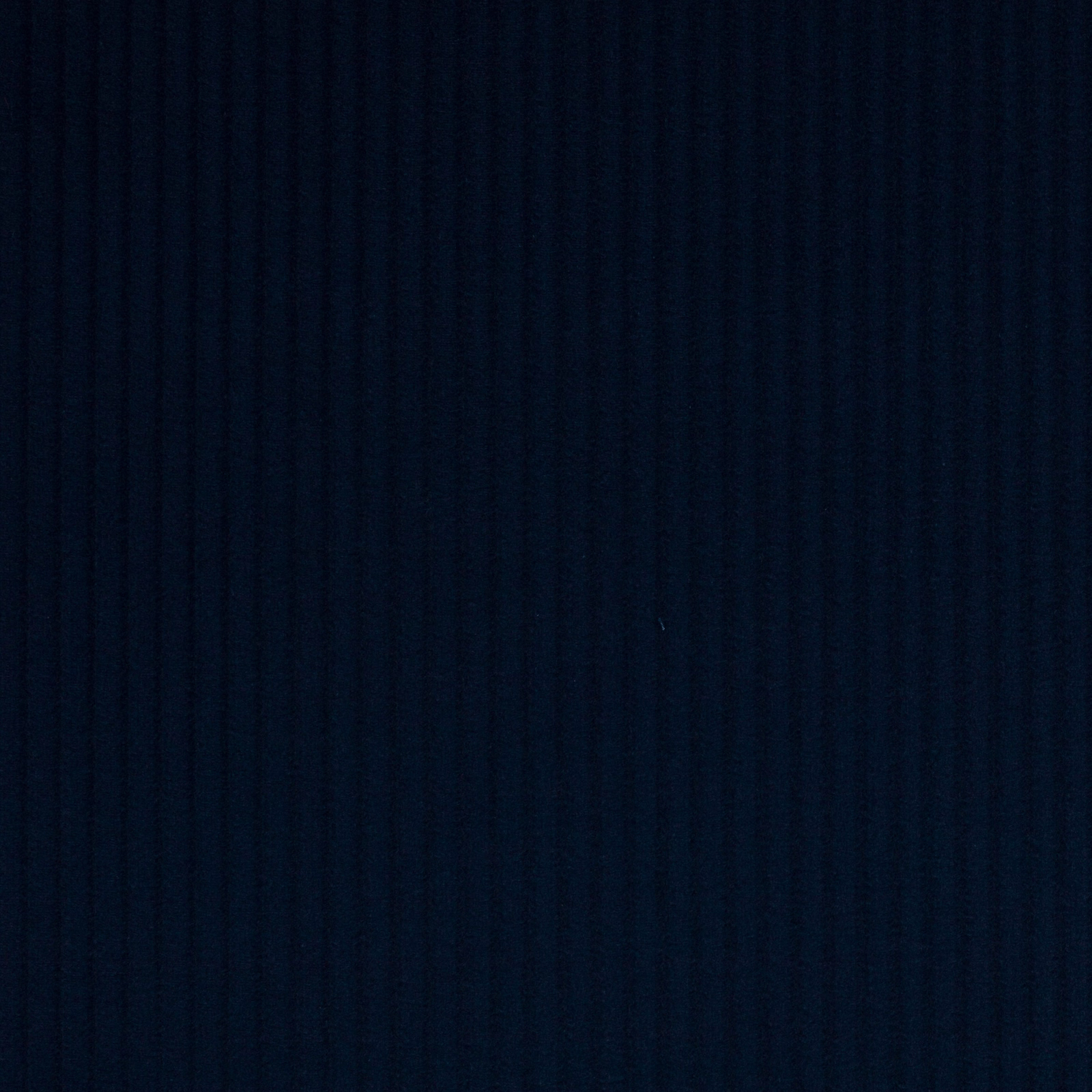 Dark midnight blue cotton swatch with subtle woven vertical texture