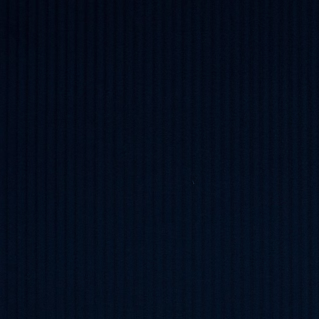 Dark midnight blue cotton swatch with subtle woven vertical texture