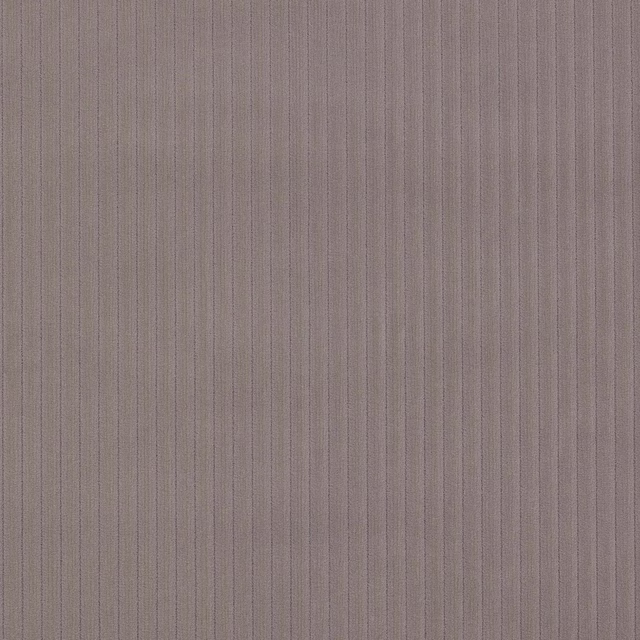 Soft taupe cotton fabric with fine vertical pinstripes and matte texture