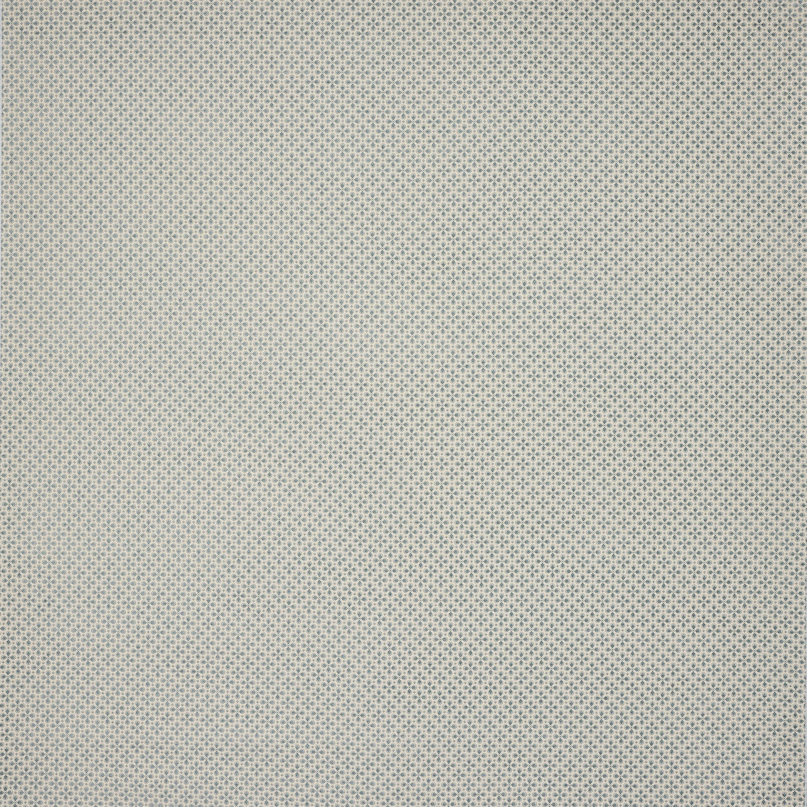 Pale dusty blue woven fabric with tiny repeating dotted geometric texture