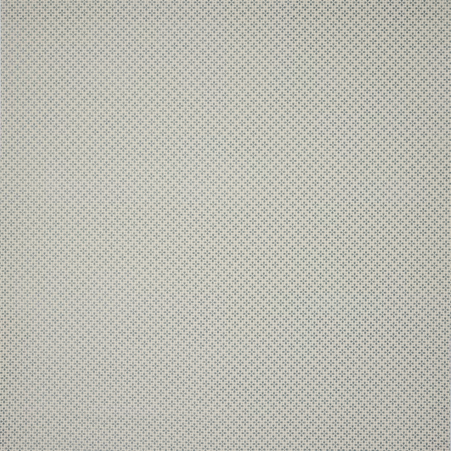 Pale dusty blue woven fabric with tiny repeating dotted geometric texture