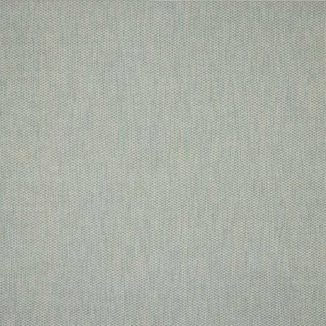 Close-up of a pale muted blue woven fabric with a fine textured surface