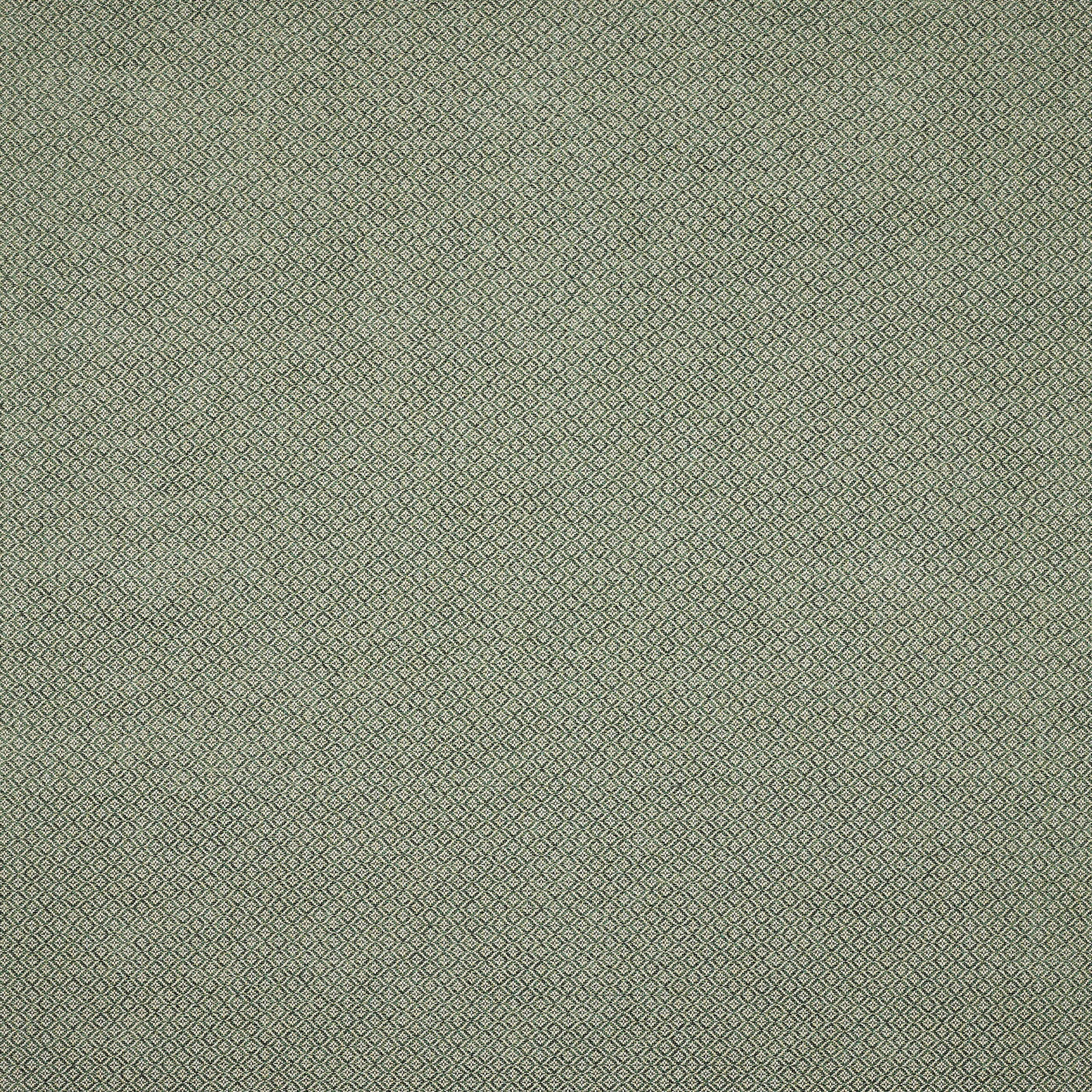Muted forest green geometric woven fabric with tiny diamond repeat