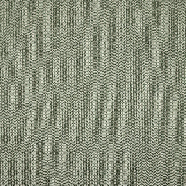 Muted forest green geometric woven fabric with tiny diamond repeat