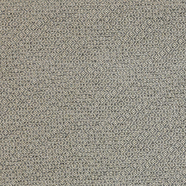 Small blue-grey geometric diamond weave on a textured fabric swatch