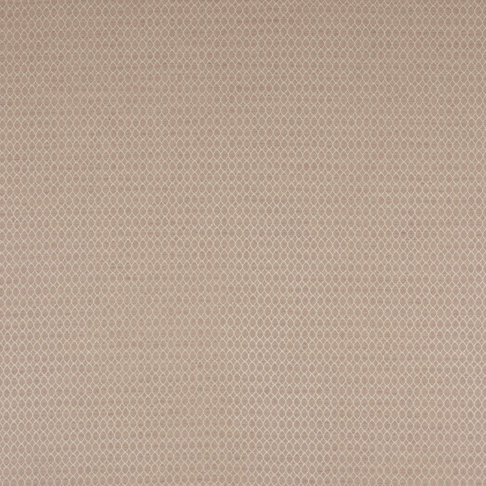 Soft dusty pink woven fabric with a fine repeating diamond lattice texture