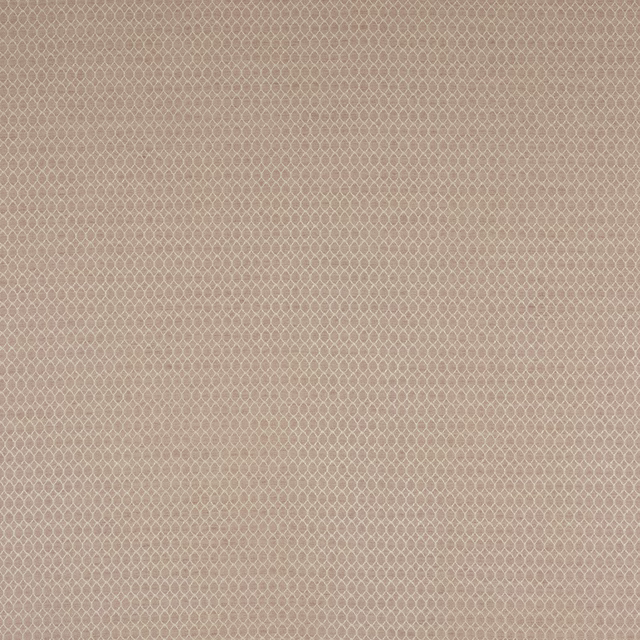 Soft dusty pink woven fabric with a fine repeating diamond lattice texture