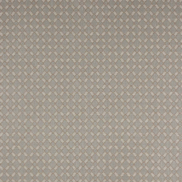 Small silver-grey damask weave on a pale neutral fabric swatch