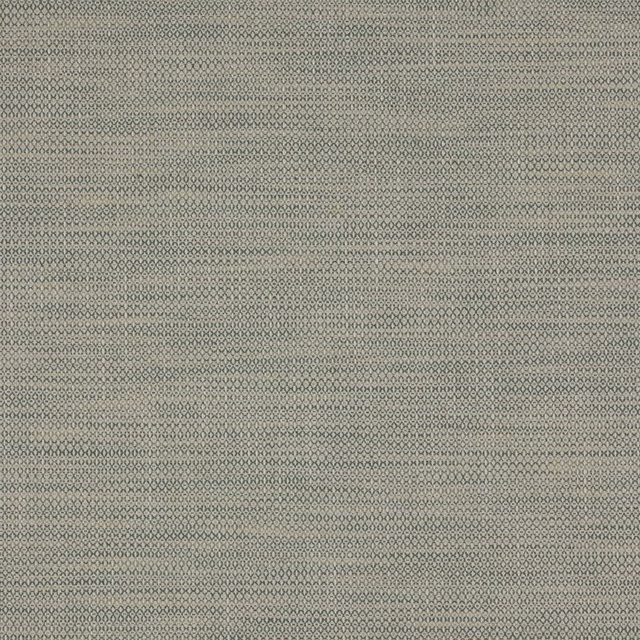 Soft blue-grey geometric weave fabric with a finely textured surface