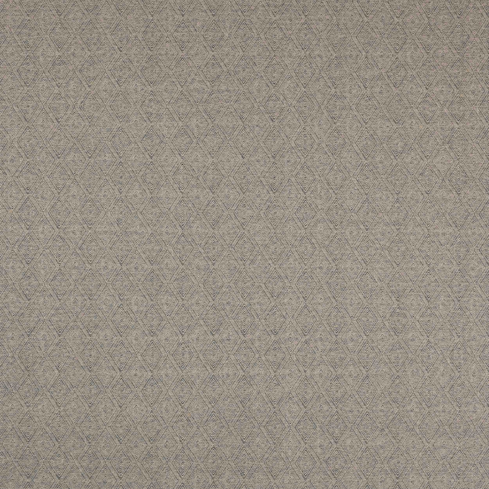 Muted old blue geometric woven fabric with small diamond pattern