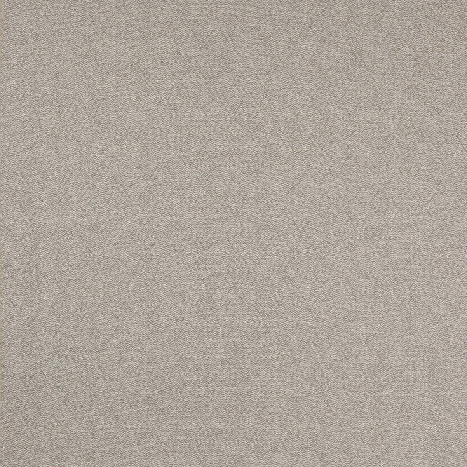 Soft silver-grey geometric fabric swatch with a fine diamond repeat