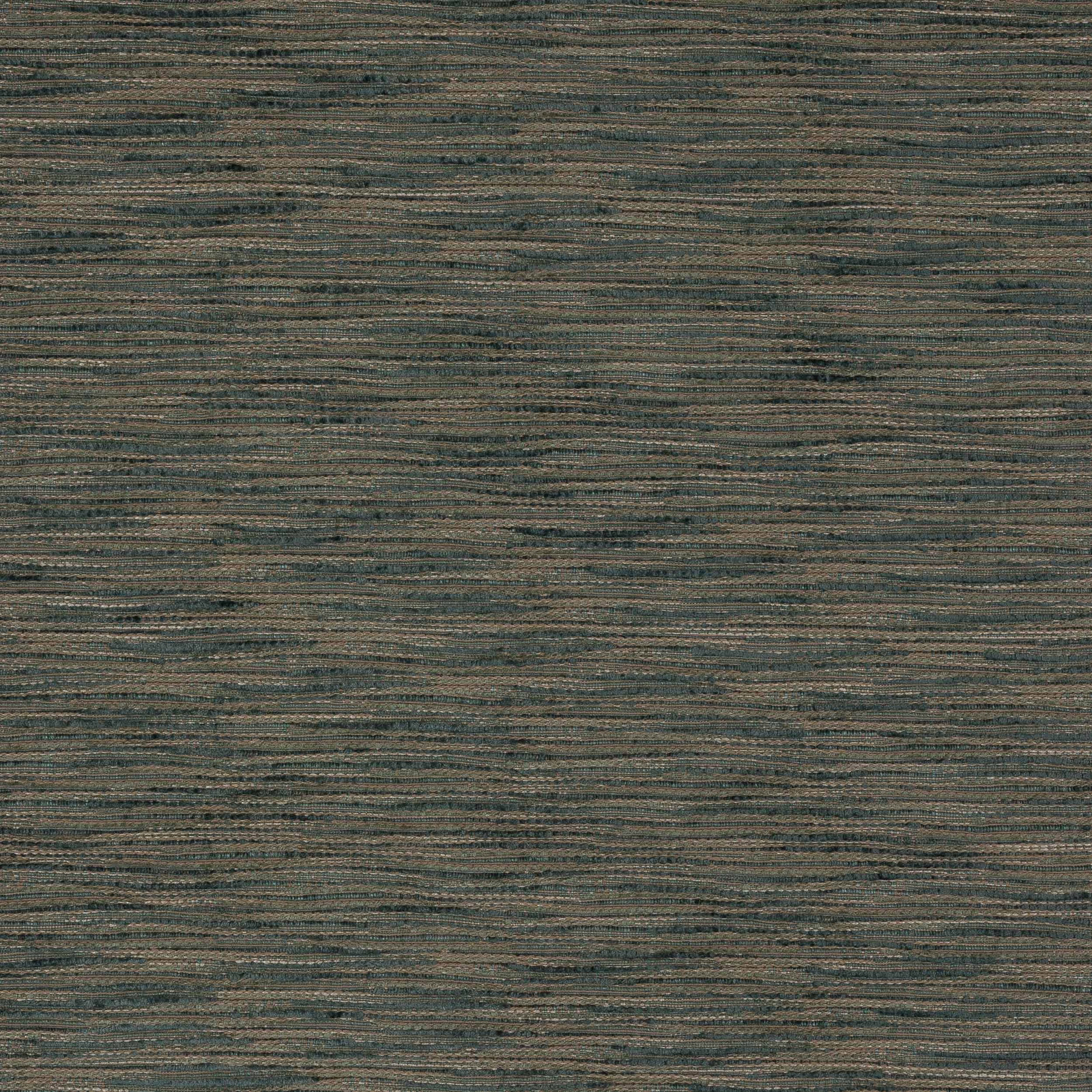 Textured forest green woven fabric with fine horizontal striations