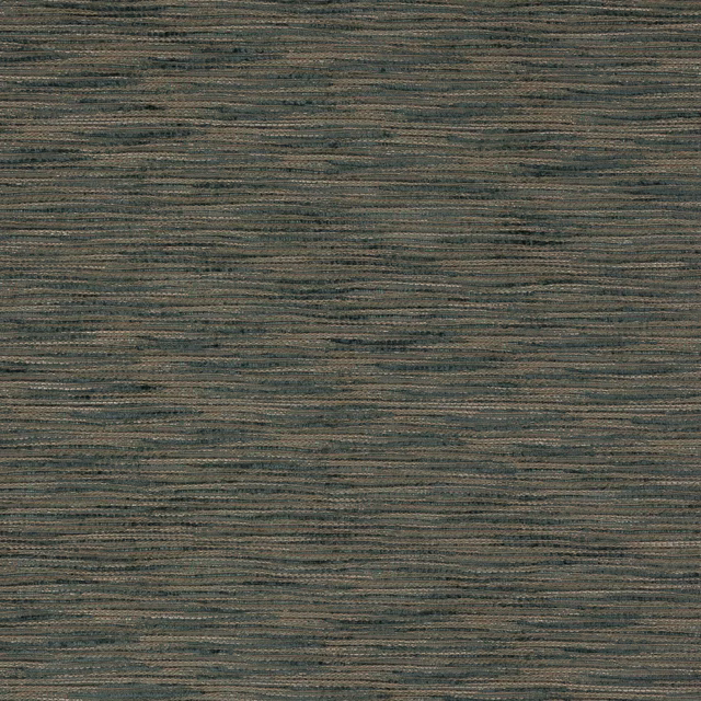 Textured forest green woven fabric with fine horizontal striations