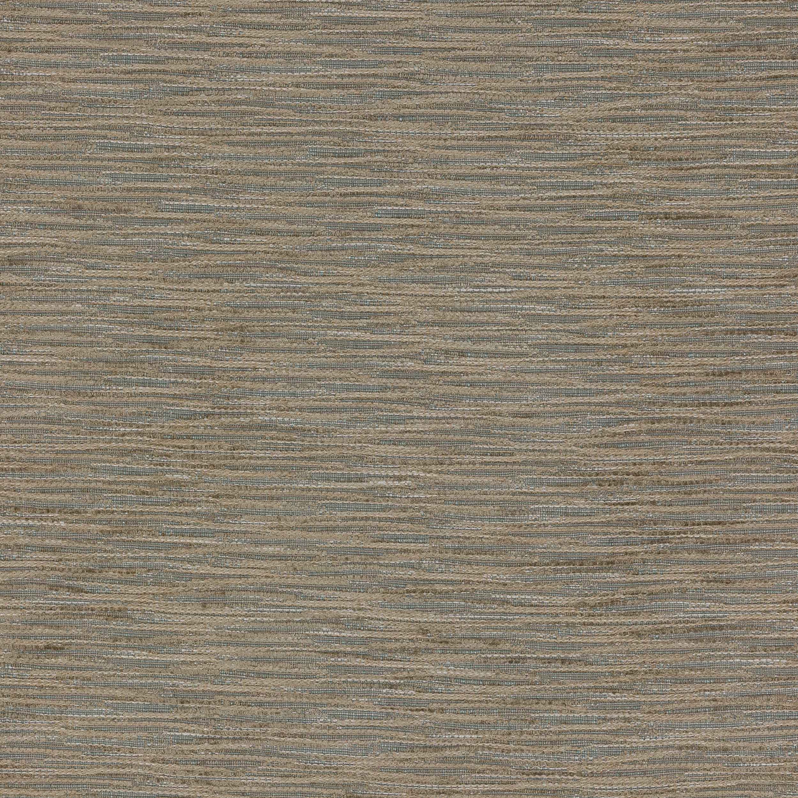 Close-up of Roscoe Stone fabric showing fine stone-beige striped weave with grey-blue flecks