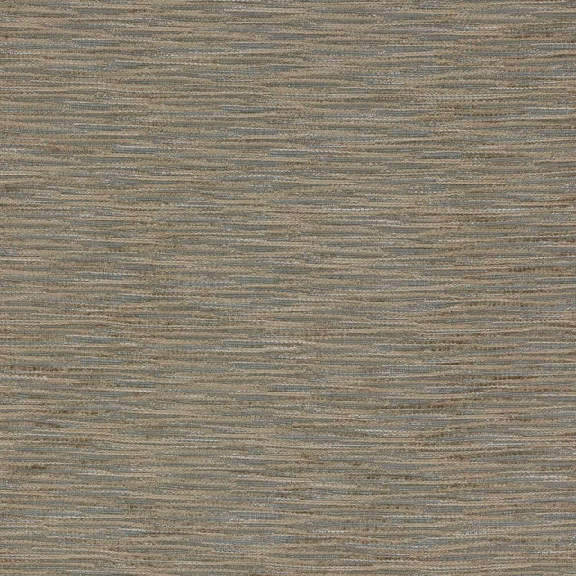 Close-up of Roscoe Stone fabric showing fine stone-beige striped weave with grey-blue flecks