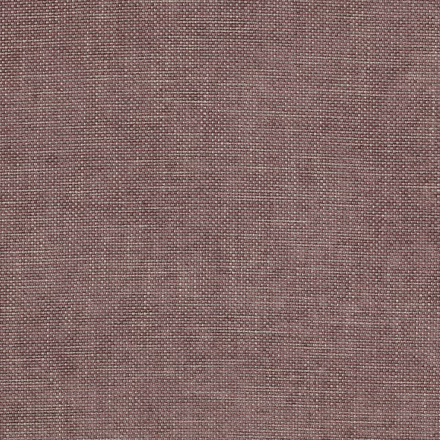Close-up of muted amethyst mauve woven fabric with fine textured grain