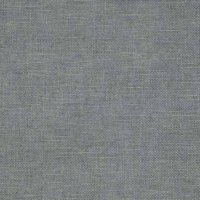 Close-up of a soft slate-blue plain woven fabric with fine texture