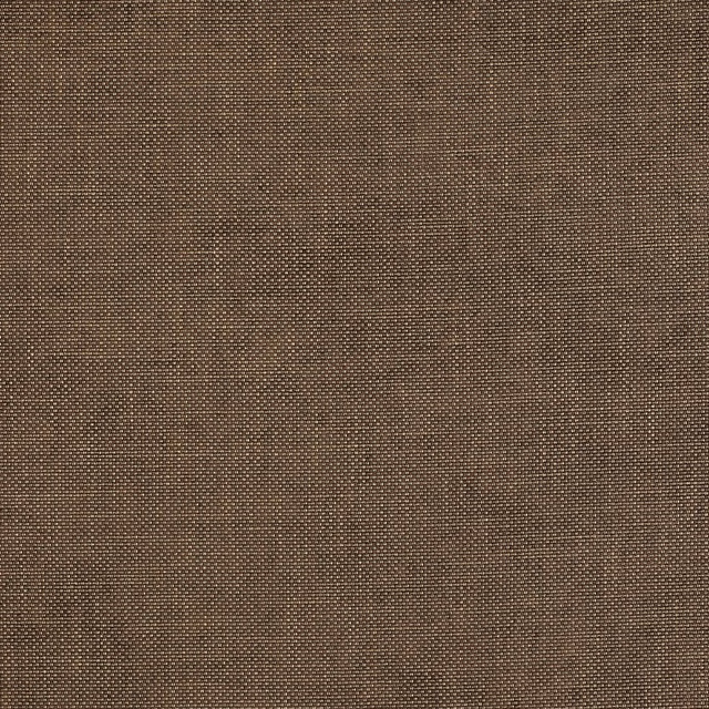 Close-up of a warm taupe-brown plain woven fabric with fine nubby texture