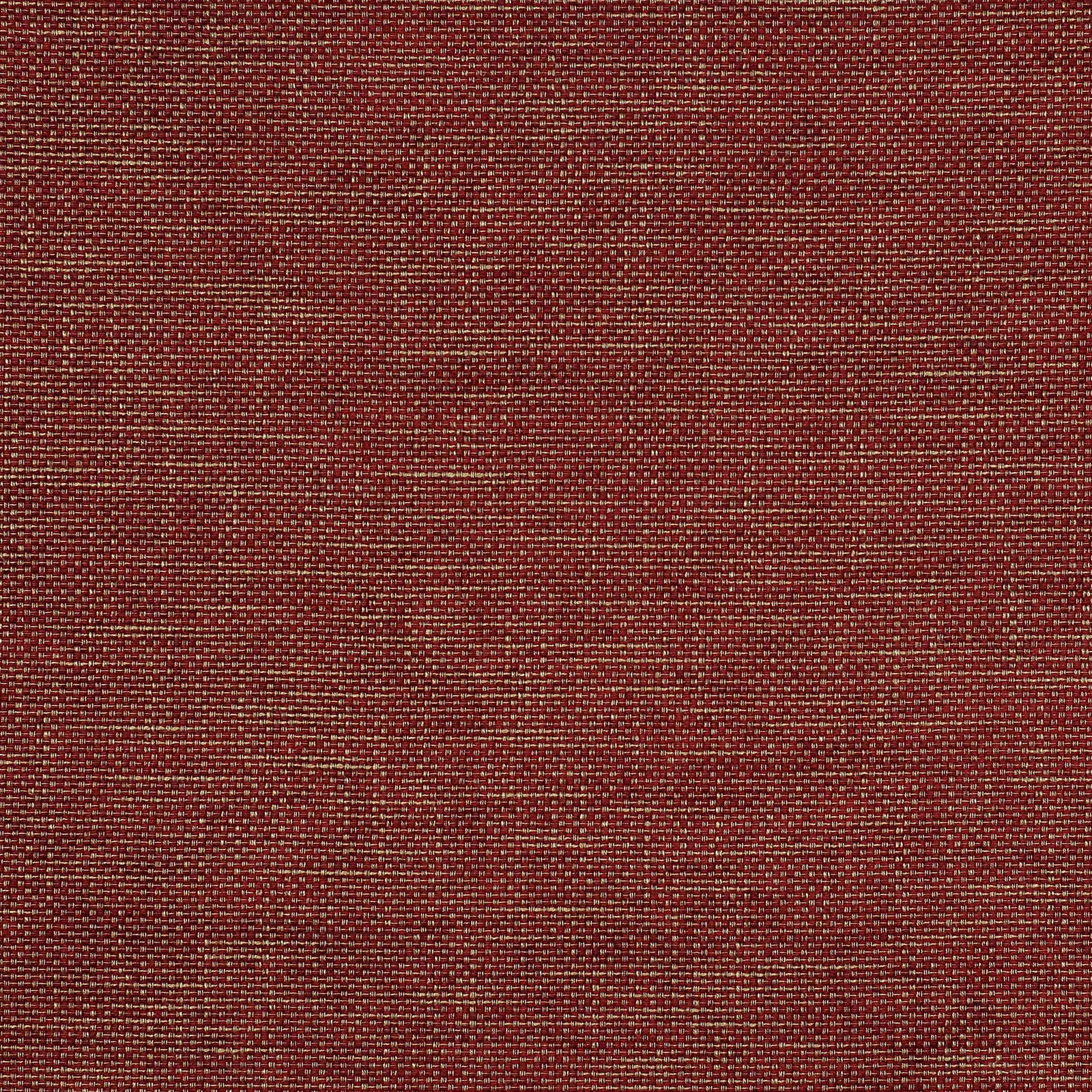 Close-up of deep brick-red woven fabric with fine speckled texture