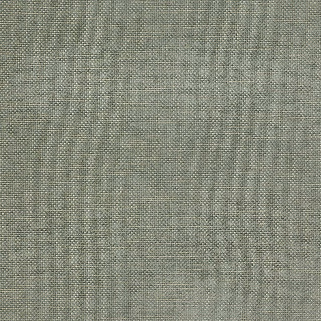 Close-up of a muted sea green plain-woven fabric with fine texture